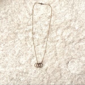 Nordstrom MultiRing Pendant Necklace Gold